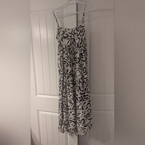 Black and White Patterned Maxi Dress